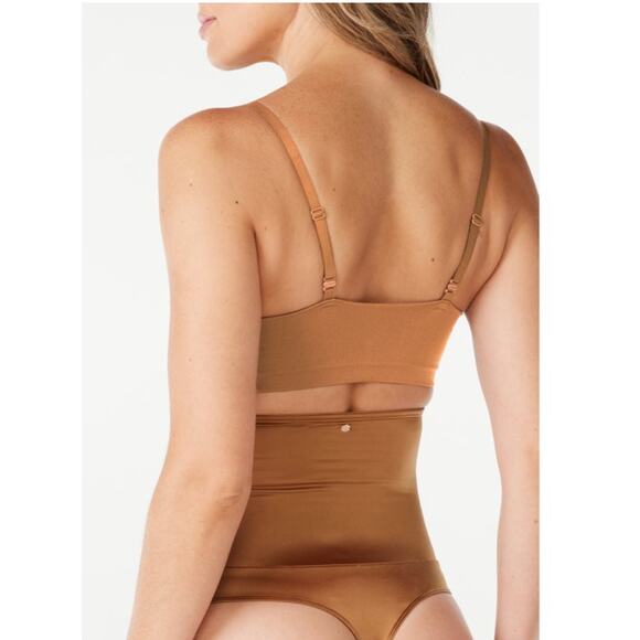 Sofia Intimates by Sofia Vergara Bronze Corset Thong Sculpting Women Sz XXL - Picture 4 of 10